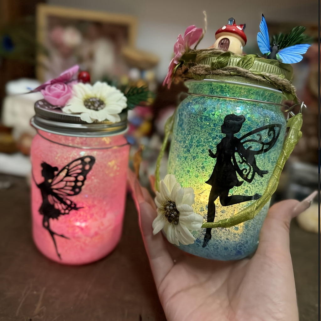 Arts and Crafts Kit with DIY Fairy Lantern, DIY Fairy Lantern Craft Kids Mason - product gallery image 4