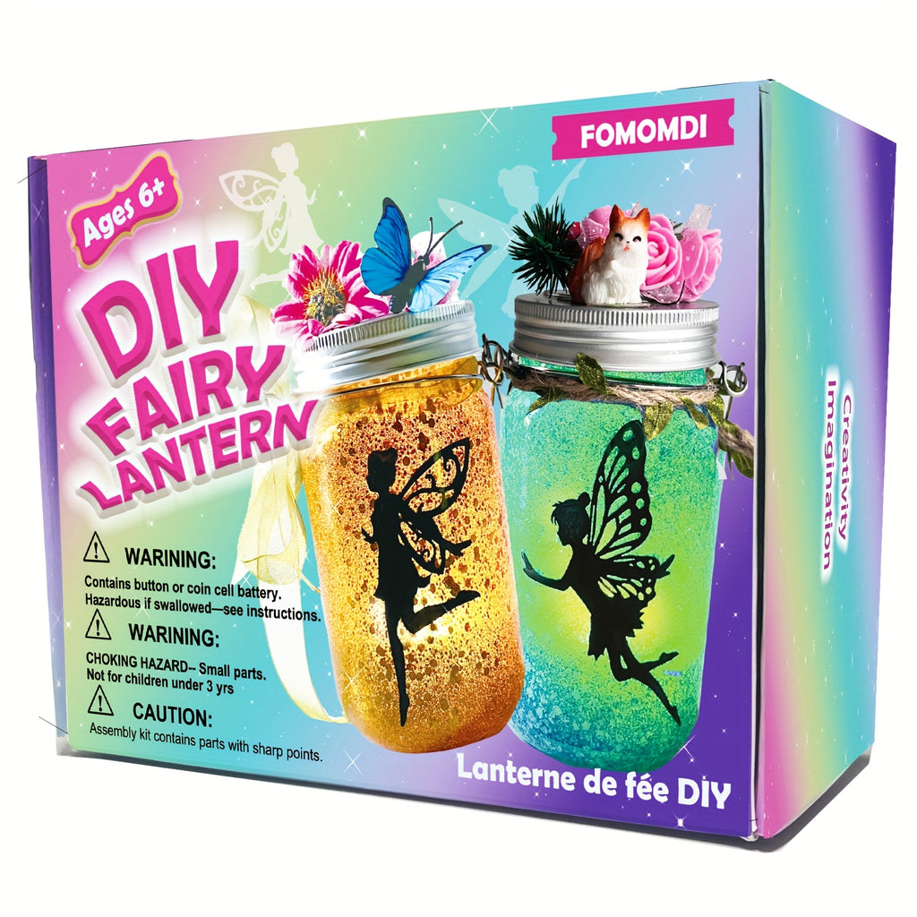 Arts and Crafts Kit with DIY Fairy Lantern, DIY Fairy Lantern Craft Kids Mason - DIY Fairy Lantern option
