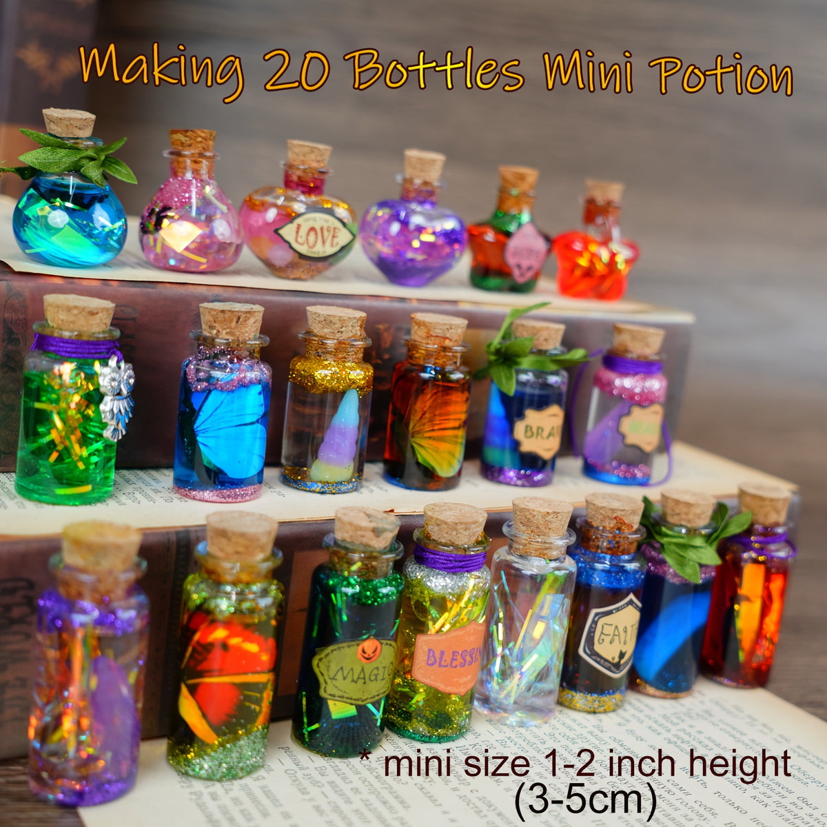 Arts and Crafts Kit with Individual Kids, Magic Potion Craft Kids DIY Wizard - product gallery image 5