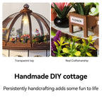 Arts and Crafts Kit with Wood, Sky Garden, DIY Miniature House Sky Garden Hanging - product gallery image 4