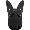 ATEK Breathable Mesh Pet Carrier Backpack with Adjustable Straps, Zipper Closure - Black, Large option