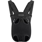 ATEK Breathable Mesh Pet Carrier Backpack with Adjustable Straps, Zipper Closure - Black, Large option
