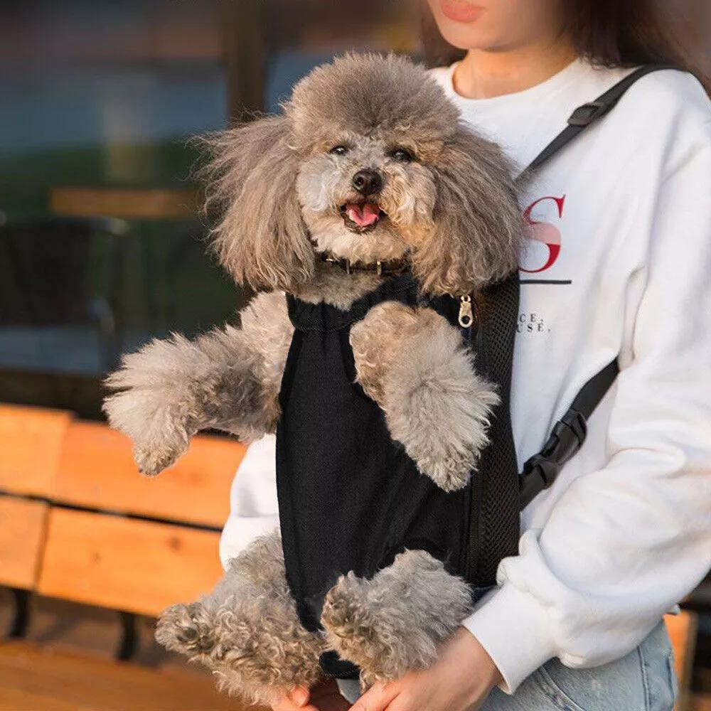 ATEK Breathable Mesh Pet Carrier Backpack with Adjustable Straps, Zipper Closure - product gallery image 12