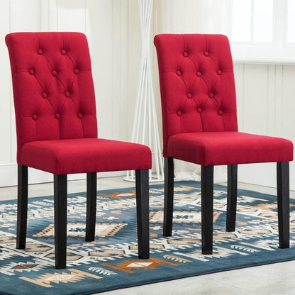 button-tufted dining chairs - lifestyle setting 5