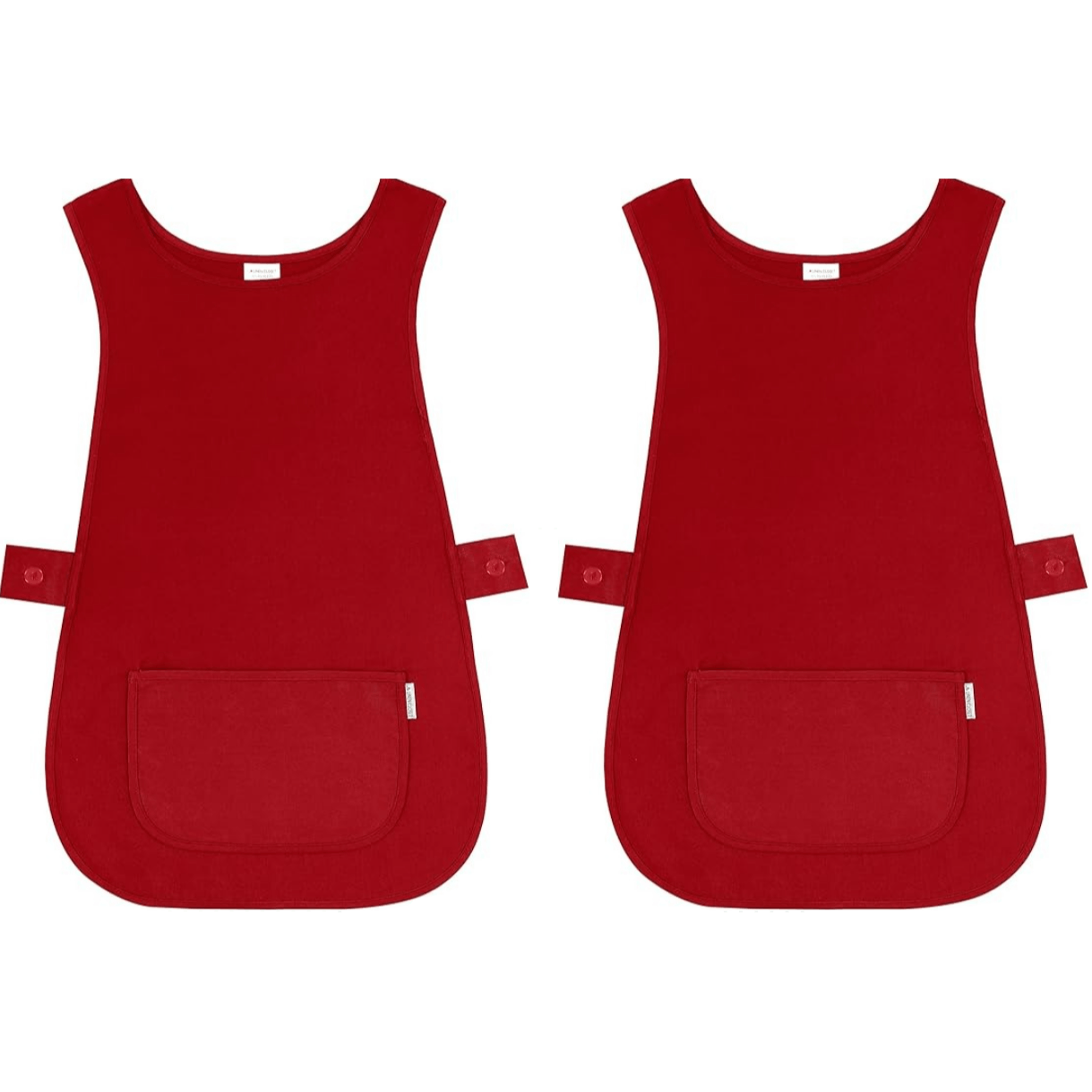 Pack of 2 Self Tabard Apron | Aprons for Men, Women, and Ladies | Professional Cooking Aprons with 2 Pockets | Adjustable Kitchen Apron for Baking, BBQ, Grilling, Gardening, Crafting, Cleaning, Painting, Barista, Restaurant Work | Cute & Stylish Gift Apro