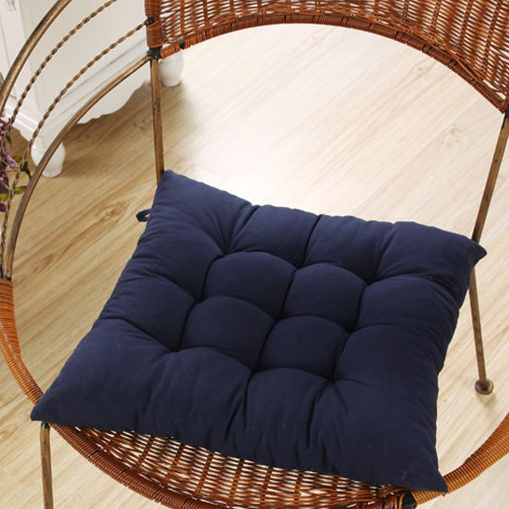 4pcs Solid Coloured Chair Cushions - Machine Washable and Durable, with A Knitted Design for Comfort and Support, Suitable for Garden, Dining and Office Chairs 40*40*5 Cm, Multi-colour Choice