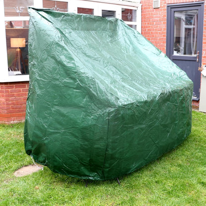 Garden Swing Covers Waterproof Heavy Duty Outdoor Swinging Chair Cover Windproof Anti-UV Patio Garden Hammock Cover With Zips (Green)