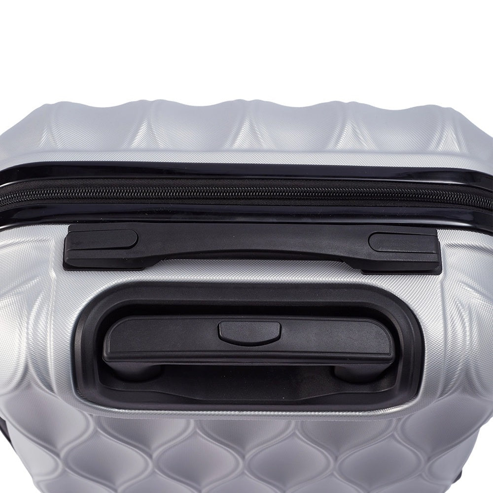 Hardshell Carry-On Suitcase 20 Inch with 360° Spinner Wheels – Lightweight Durable Rolling Travel Luggage, Stylish Wave Pattern Cabin Case for Business Trips & Weekend Getaways, Men & Women