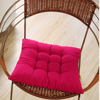 4pcs Solid Coloured Chair Cushions - Machine Washable and Durable, with A Knitted Design for Comfort and Support, Suitable for Garden, Dining and Office Chairs 40*40*5 Cm, Multi-colour Choice