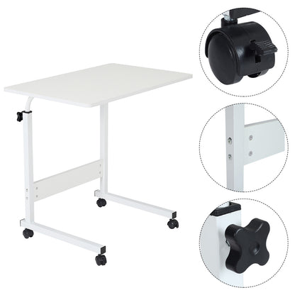 1PC Adjustable Computer Desk, Portable Desk for Bed & Sofa Use, 60x40cm Study Table with Height Adjustment 72-94cm, Sturdy Space-Saving Design, Home Office & Dorm Essential, Home Office Upgrade & Student Gift