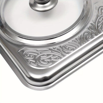 4pcs Buffet Dish Tray Food Plate Server Food Warmer Chafing Dish Serving Tray UK