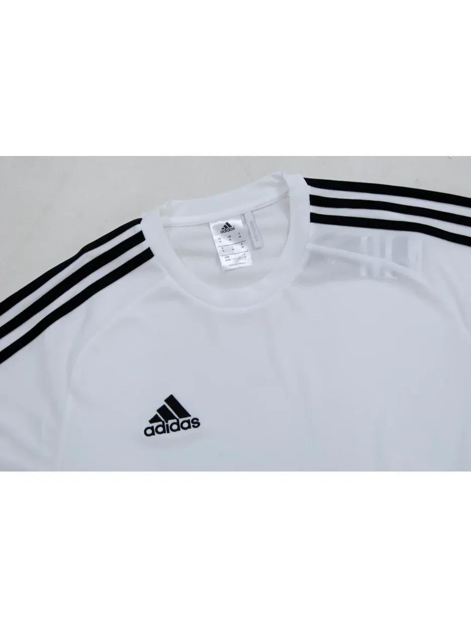 Adidas Climalite T Shirt Top Kids Boys Girls Football - Order One Size Larger As Small Fitting - Measure Chest & Check Against Attached 'Size Guide.'