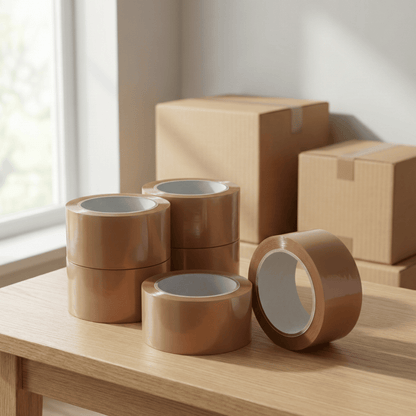 Brown Packing Tape 48mm x 66m – Heavy-Duty Parcel Tape for Boxes & Shipping
