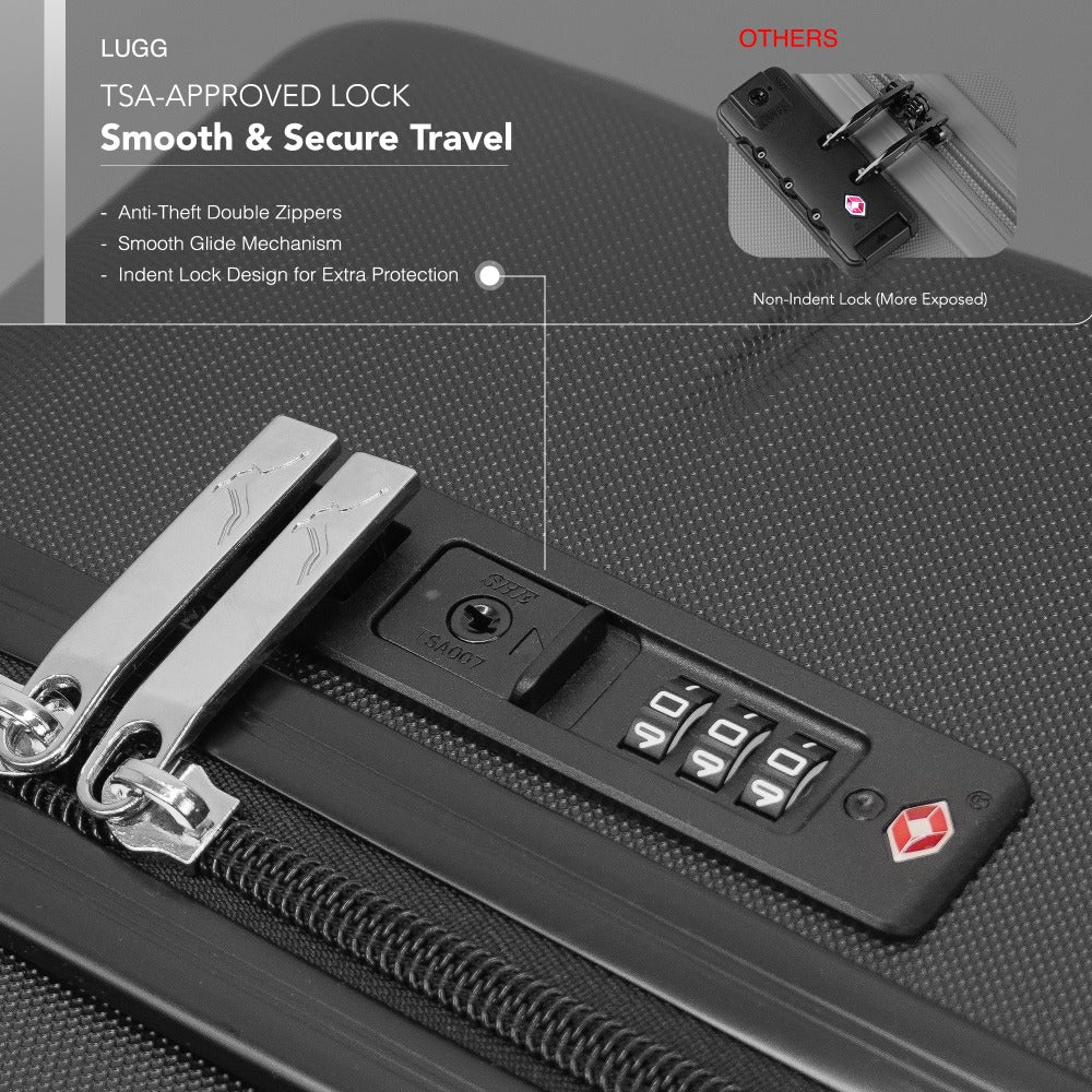 28 Inch Large Suitcase Lightweight ABS Hard Shell with TSA Lock & 4 Spinner Wheels - 75x49x29cm Check-In Luggage, Water-Resistant, UK Stock