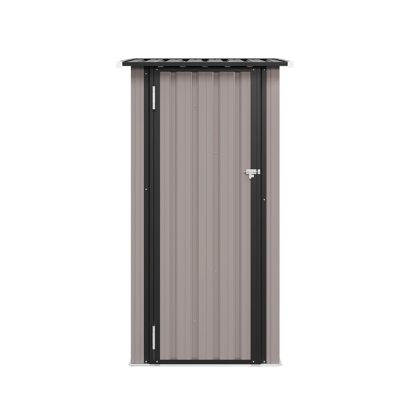Nordivale Outdoor Garden Shed with Lockable Door|Removable Design for Firewood Logs, Tools, Lawnmower, Bike & Garbage Cans 75cm W X 54cm D X 163cm H
