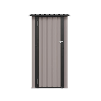 Nordivale Outdoor Garden Shed with Lockable Door|Removable Design for Firewood Logs, Tools, Lawnmower, Bike & Garbage Cans 75cm W X 54cm D X 163cm H