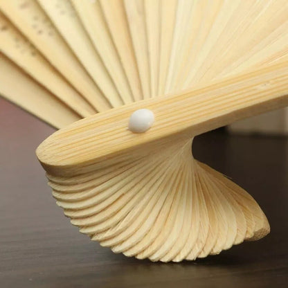 10pcs White Paper Bamboo Folding Fan Handheld Folded Fan for Wedding Party Decoration Calligraphy Painting Practice Blank White Folding Fan, Creative Blank Printing Advertising Gifts
