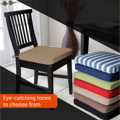 Chair Cushions with Ties for Indoor & Outdoor Use – Comfortable Seat Pads for Dining Chairs, Garden, Patio, Balcony & Café Furniture – Durable Polyester Fabric, Soft Support & Easy Care Design