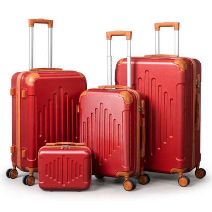 Hard Shell Luggage Set 3 4 5 Piece ABS Suitcase Set with 360° Spinner Wheels Expandable Lightweight Hardside 12 16 20 24 28 Inch 7 Colour Combinations UK