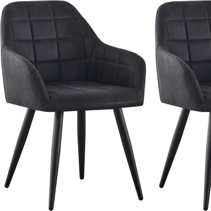 mcc direct 2x Faux Matte Suede Leather Dining Chairs Accent Chairs home & restaurants Adrian