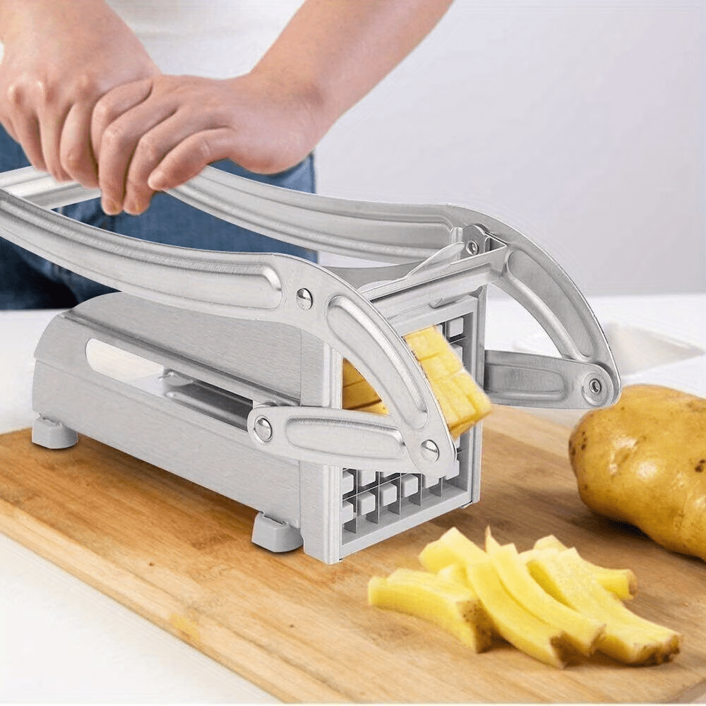 Stainless Steel Fruit Cutter, Vegetable Cutter, French Fry Cutter, French Fry Chopper, Potato Slicer, Vegetable Chopper, Onion Chopper, Food Chopper, Chop Potatoes Carrots Cucumbers, Kitchen Supplies, Kitchen Gadgets, Kitchen Additions