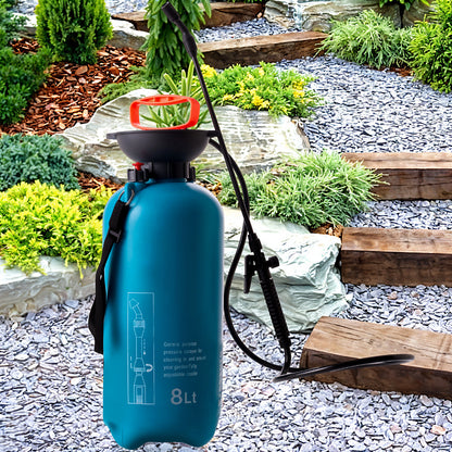 5/8L Garden watering air backpack portable lawn irrigation pressure sprayer available in green, red or blue