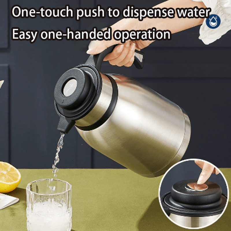 2.2L Stainless Steel Flask，Large Capacity Thermos For Family、Vacuum Double Wall Insulated 、Kitchen Essential, Christmas Gift Thermos 28*16*12cm