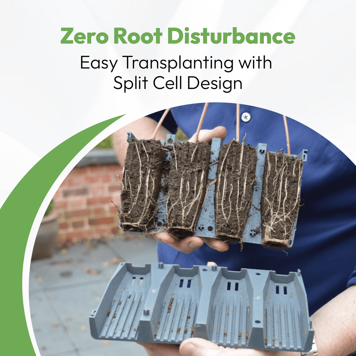28 Cell Deep Rootrainer Propagator Garland Deep Root Success Kit Reusable Deep cell Root trainers Plug Plant Seed Root Tray Trainer Propagator Deep root success Kit Deep root seed starting trays 12cm Deep