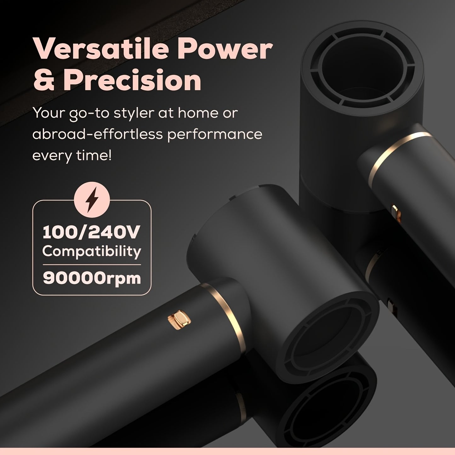 The Perfect Hair Gift: 5-in-1 Detachable Blow Dryer Brush, Salon-Quality Styler For Voluminous, Smooth Hair At Home & On-The-Go | Gift For Mom, Wife, Daughter (Christmas, Birthday, Valentine's)