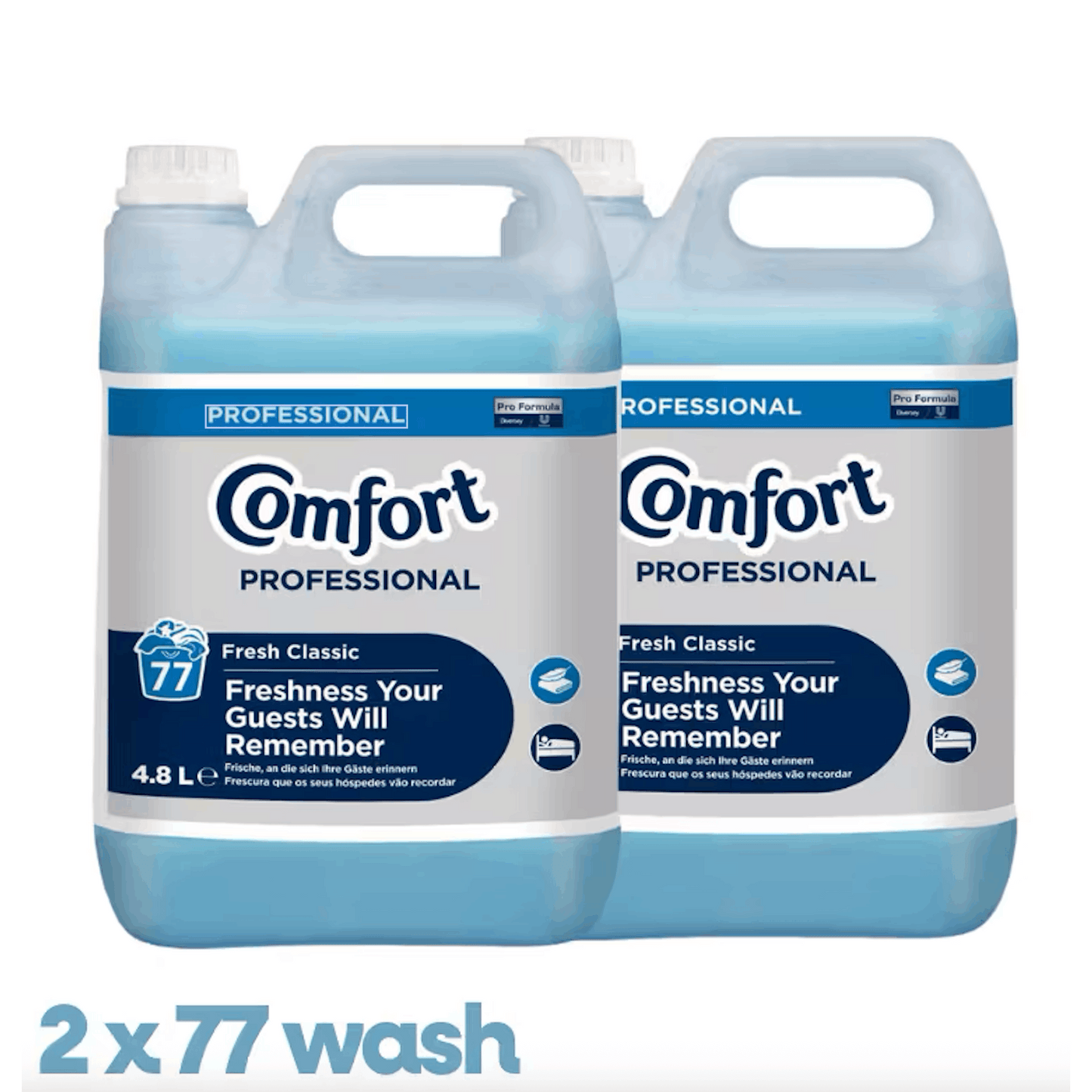Comfort Professional Fresh Classic Fabric Softener - 2 x 4.8L (2 x 77 Washes)