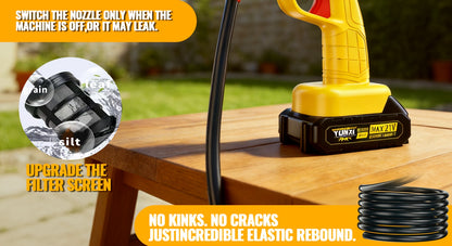 High Pressure Water Gun, Powerful Cleaning Tool for And Gardens, Portable Wireless Electric Cleaning Tool, Ergonomic Design, Durable Plastic, Portable High-Pressure Cleaning Machine for Car/ Fence/ Floor Cleaning And Watering, Is a Great Gift