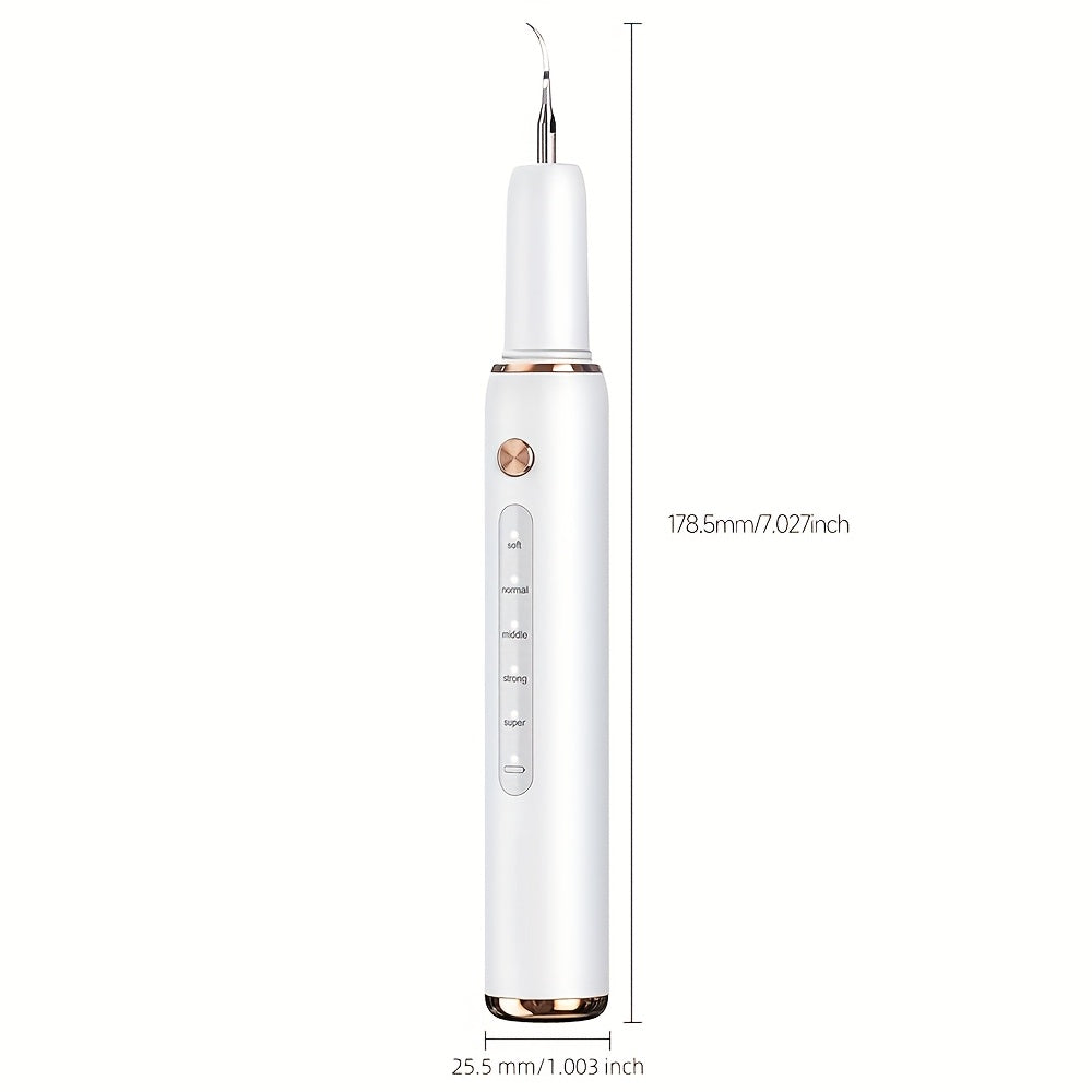 2025 New Soundwave Technology Teeth Cleaner, Intelligent Home Oral Cleaning Kit, LED Light, Five Adjustable Modes, with Metal Oral Mirror, USB Rechargeable, Remove Tartar, Father's Day, Mother's Day, Valentine's Day, Christmas Gifts