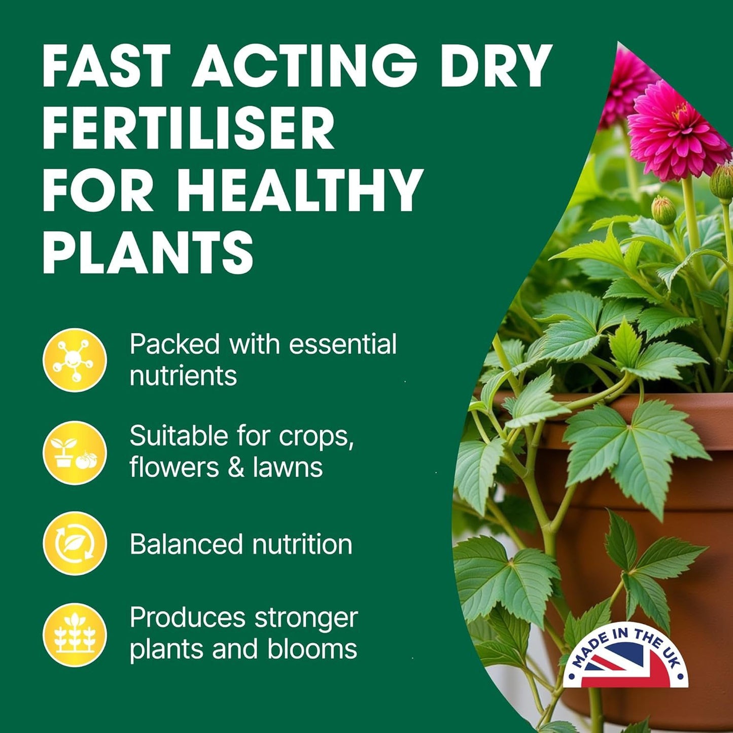 Doff Pelleted Chicken Manure Fertilizer 25% Extra Free
