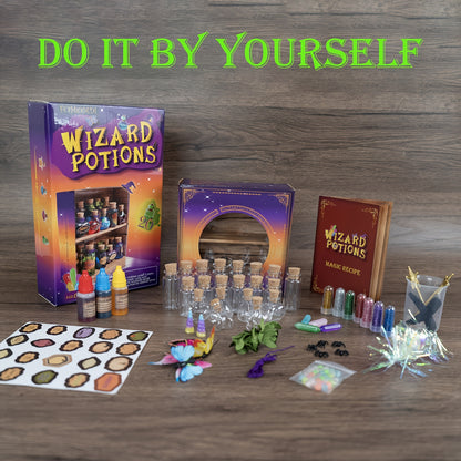 DIY Magic Potion Craft Kit, Wizard Potion Bottles Making Set, Fantasy Wizard Themed Arts And Crafts for Kids 6+, Easter Birthday Party Favors