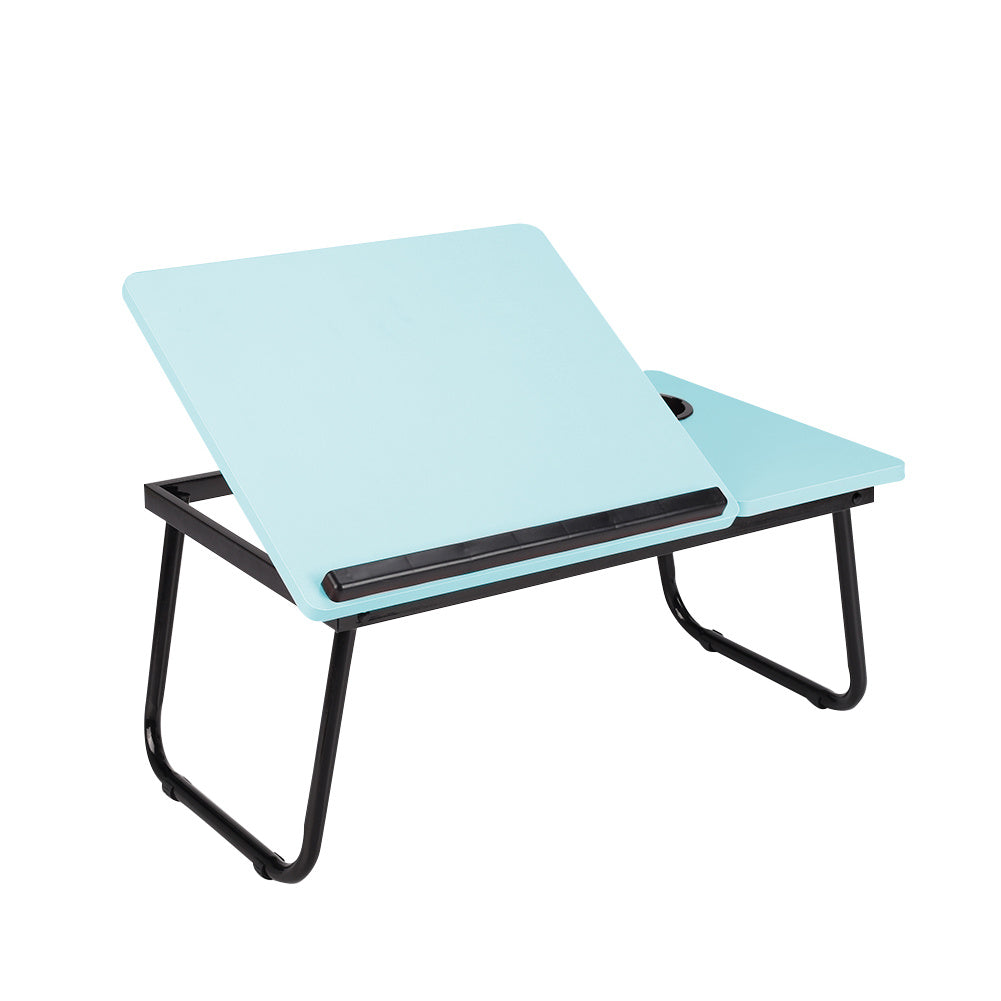 Laptop Computer Desk Portable Foldable Notebook Table Tablet Stand 5-Position Adjustable Tilt Height Over Sofa Tables With Cup Holder Bed Table Lazy Desk Reading Study Desk Breakfast Tray Knee Table 23.05*12.8*9.45 Inches