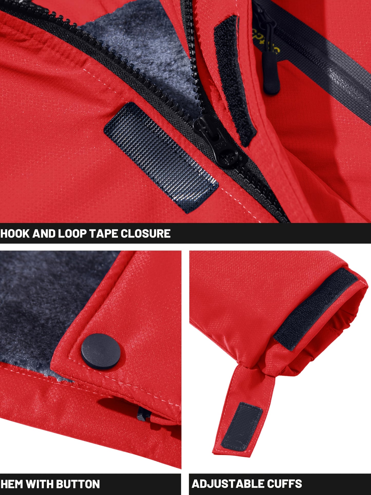 Men's Winter Warm Jackets Fleece Lined Coats Hooded Thermal Outdoor Thick Jacket Heavy Sport Hiking Jogging Camping Fishing Climbing Traveling Skiing Snowboarding Casual Parka