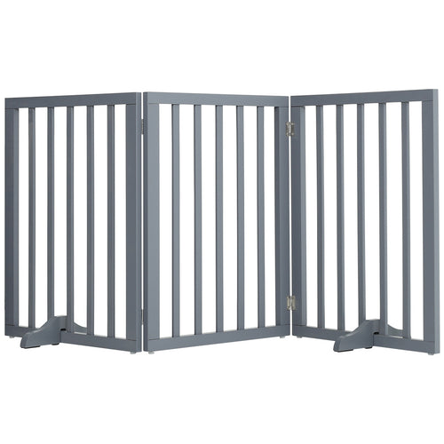 Freestanding Extra Tall Pet Gate, Folding Wooden Dog Gate, Indoor Barrier with 2PCS Support Feet Dog Gates for The House,Puppy Gate for Stairs,Foldable Indoor Gate Safety Fence