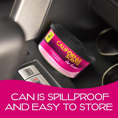 California Scents Coronado Cherry Car Air Freshener 4 Pack – Long Lasting Odour Eliminator for Cars, Vans, Taxis & Home Use