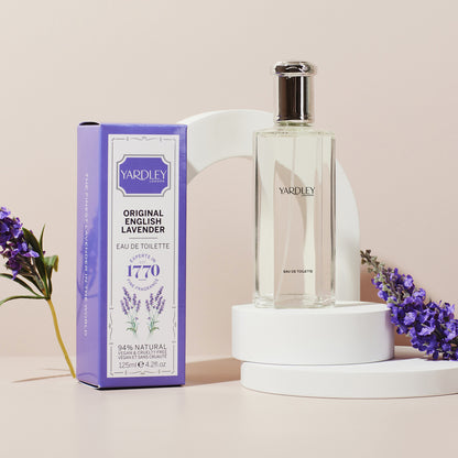 Yardley London Original English Lavender Eau de Toilette, Floral Womens Perfume with Notes of Neroli and Sage, Floral Lavender Perfume for Women 125ml