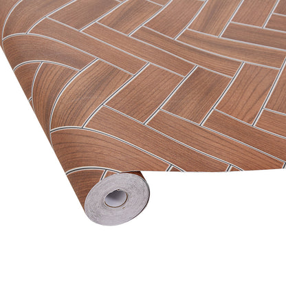 Quality Back Sticky Wall Stickers 61cm x 10M, Self-Adhesive Waterproof Vinyl Flooring Roll, Easy DIY Light Wood Plank Design, Wear-Resistant, Peel and Stick Floor & Wall Paper for Quick Home Renovation, Ideal for Living Room, Kitchen, Bathroom