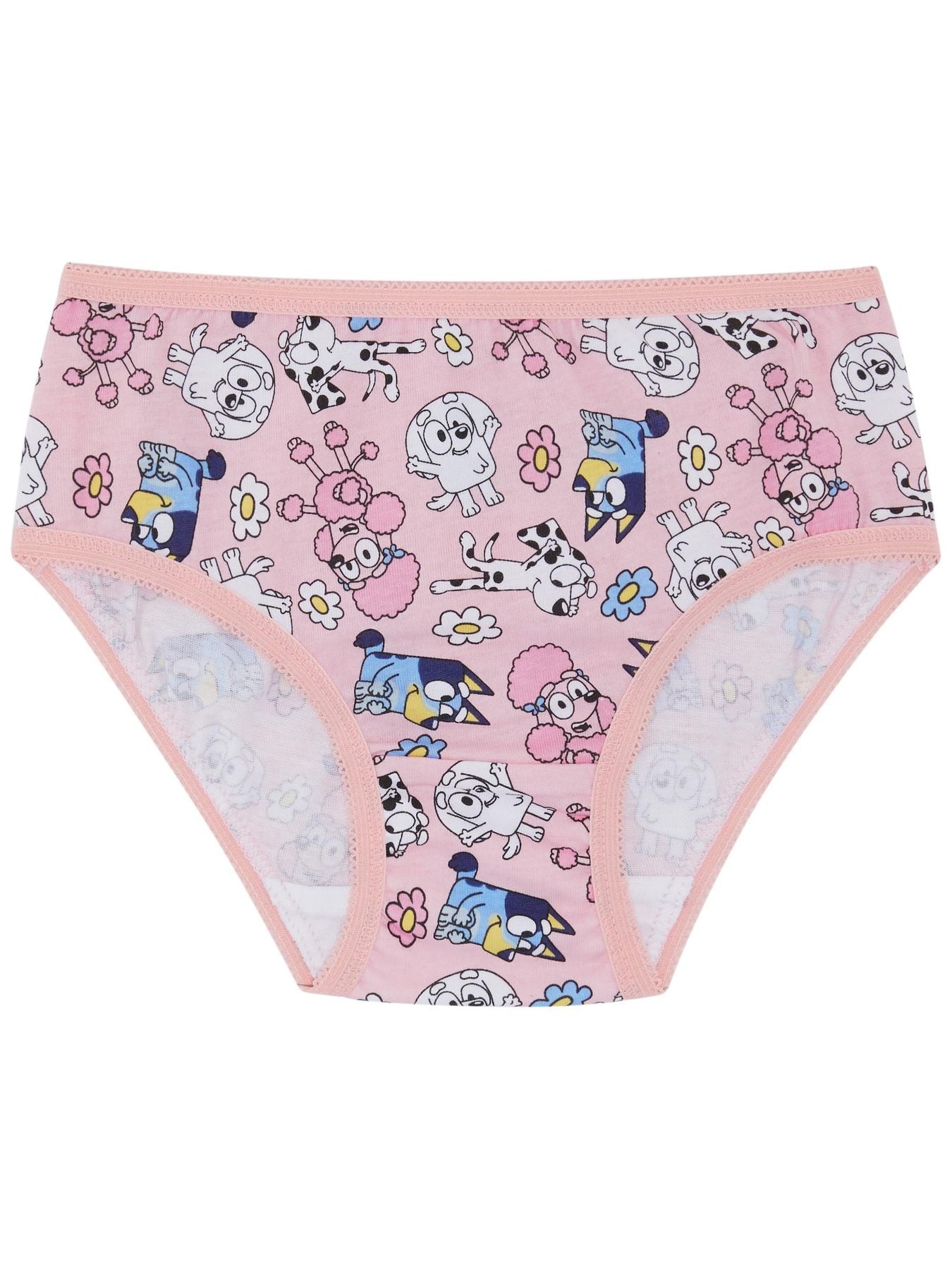 Bluey Five Pack Girls 100% Cotton Bingo Briefs