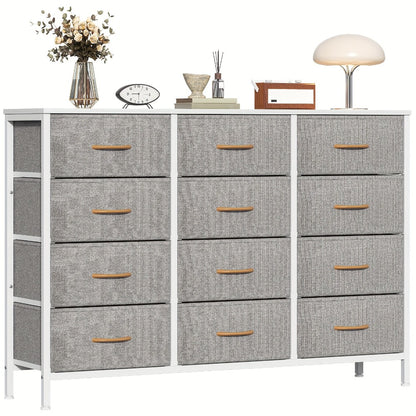 twelve-drawer fabric storage chest - colour or design option 7