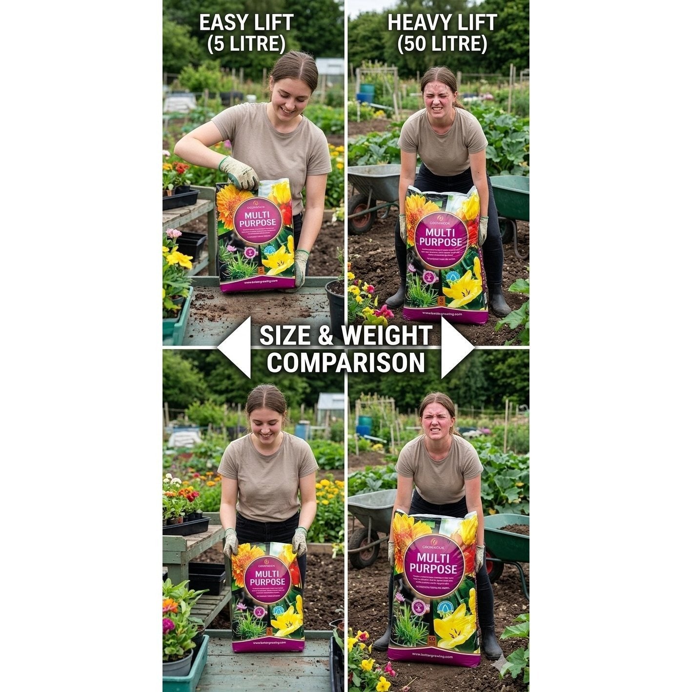Growmoor Multi-Purpose Compost 5L – Versatile Potting & Planting Compost for Indoor Plants, Outdoor Pots, Hanging Baskets, Containers & General Garden Use