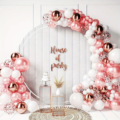 Round Balloon Arch Kit 5ft (1.5m) Removable Easy to Carry and Reusable Circle Balloon Flower Arch Stand, Balloon Hoop Stand Kit Best Decoration for Party Event