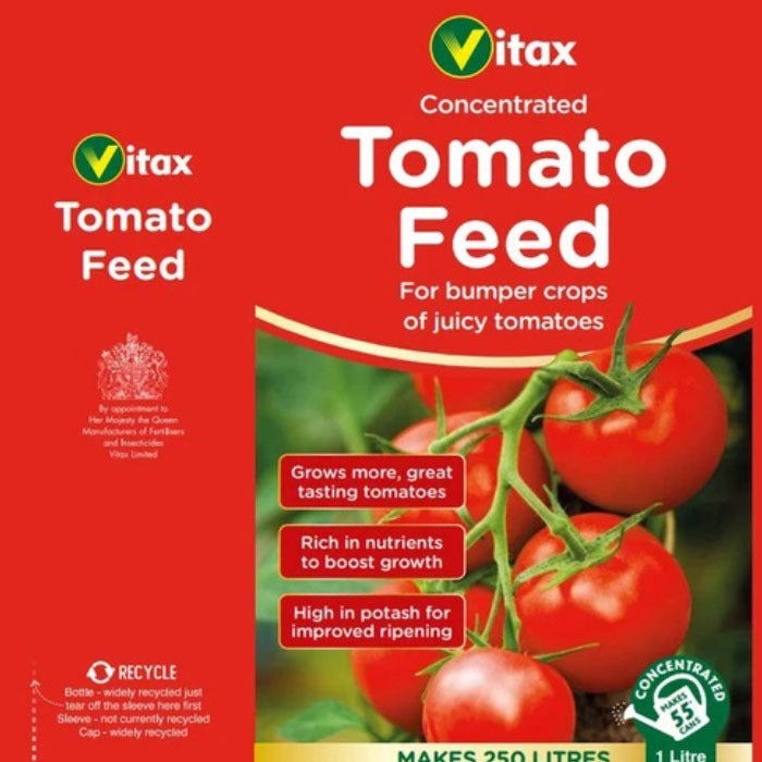 Vitax Liquid Tomato Feed 1L – Concentrated Plant Food for Tomato Plants | Liquid Fertilizer for Garden & Container Gardening