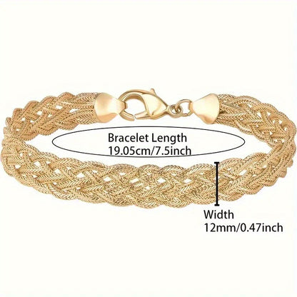 925 Sterling Silver Luxury And Elegant Handmade Solid Cut Braided Bracelet for Valentine'S Day, Christmas, Anniversary, Various Holidays, Special Occasions, Boutique Gift Box
