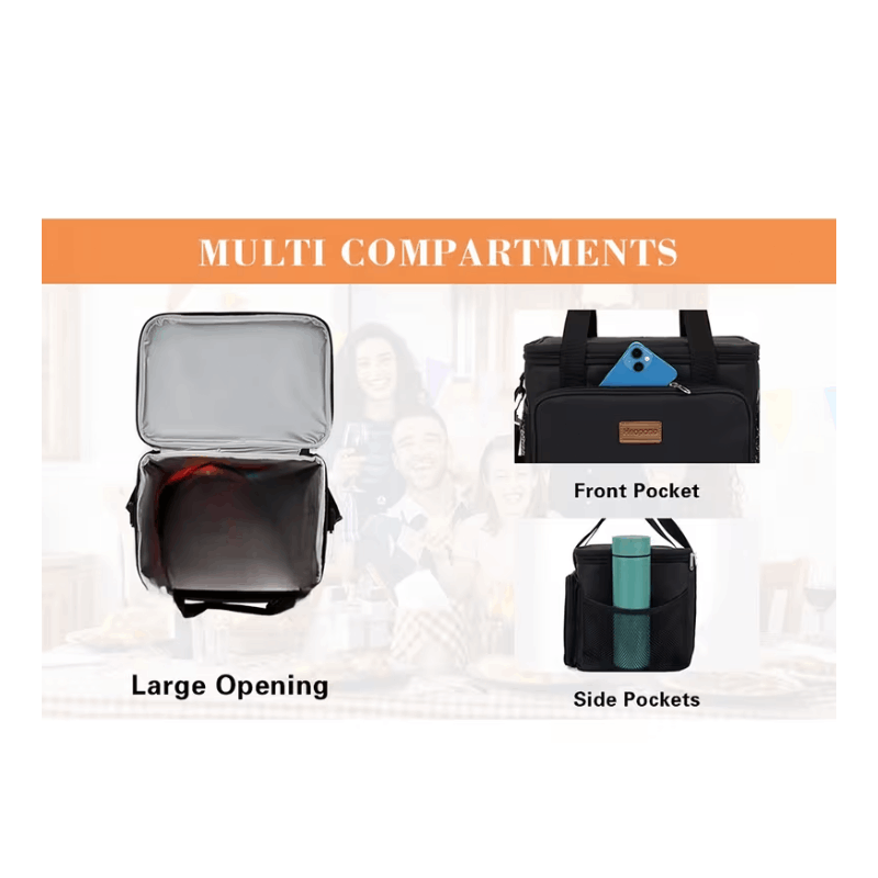 30L Large Capacity Insulated Lunch Bag – Leak-Proof And Cold-Keeping Bag – Perfect for Camping, Picnics, Barbecues, Travel, And Work.