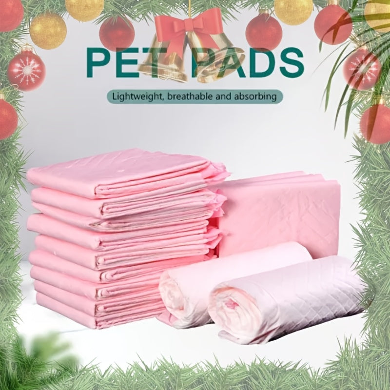 100 Disposable Pet Diapers Highly Absorbent Puppy Training Pads 45x60 Christmas Ornaments 60x60 Leak-proof Quick-drying Design 60x90 Pet Deodorant Diapers for Potty Training Make a Great Christmas Gift