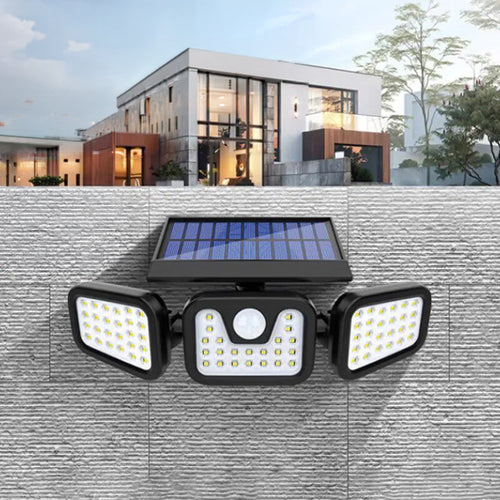 74LED Outdoor Wall Light, IP44 Waterproof, 3-Mode LED Motion Sensor Security Light, Outdoor Solar Light for Christmas, Halloween, Garage, Garden, Camping, Pathway, Yard, Porch.