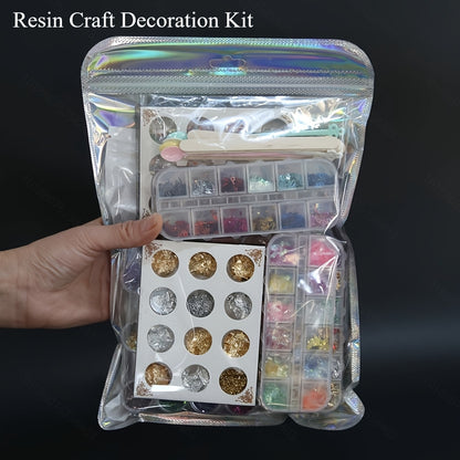 Resin Decoration Accessories Kit, Resin Accessories Jewelry Making Fillers Supplies, Heart Star Letter Shape Glitter Sequins Resin Jewelry Casting Molds, Jewelry Making Supplies, Jewelry Making Tools, Jewelry Making Kits, Jewelry, Nail Sticker For Nail Ar